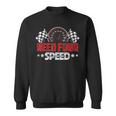 Need Four Speed Birthday Racing Flag 4Th Bday Race Car Sweatshirt
