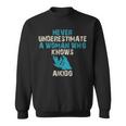 Never Underestimate A Woman Who Knows Aikido Quote Funny Sweatshirt