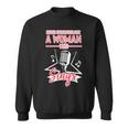 Never Underestimate A Woman Who Sings Lead Singer Singing Singer Funny Gifts Sweatshirt