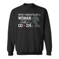 Never Underestimate A Woman With A Dd214 Veterans Day Gift Sweatshirt