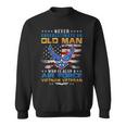 Never Underestimate An Oldman Us Air Force Vietnam Veteran Sweatshirt