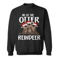 All Of The Otter Reindeer Christmas Osprey Pajamas Sweatshirt