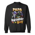 Papa Of The Birthday Boy Space Astronaut Birthday Family Sweatshirt