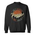 Papaw Like A Grandpa Only Cooler Vintage Retro Fathers Day Sweatshirt