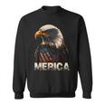 Patriotic Bald Eagle 4Th Of July Usa American Flag Sweatshirt