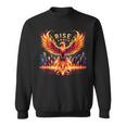 Phoenix Fire Mythical Bird Inspirational Motivational Sweatshirt