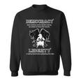 Political Liberty Vs Democracy Lamb Two Wolves Novelty Gift Sweatshirt