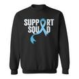 Prostate Cancer Awareness Support Squad Light Blue Ribbon Sweatshirt