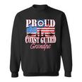 Proud Coast Guard Grandpa Usa Flag Men Grandpa Funny Gifts Sweatshirt