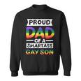 Proud Dad Of A Smartass Gay Son Funny Lgbt Pride Month Men Sweatshirt