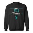 Ptsd Warrior Traumatic Psychological Trauma Teal Ribbon Gift Sweatshirt
