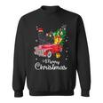 Puli Ride Red Truck Christmas Pajama Dog Sweatshirt