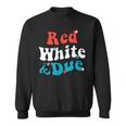 Red White And Due 4Th Of July Usa Baby Reveal American Sweatshirt