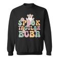 Retro Spook Tacular Bcba Halloween Ghost Spooky Season Sweatshirt