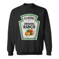 Retro Ranch Sauce Green Salad Dressing Halloween Costume Sweatshirt