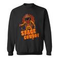 Retro Space Cowboy Cowgirl Rodeo Horse Astronaut Western Sweatshirt