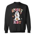 Retro Spooky Rbt Behavior Technician Halloween Rbt Therapist Sweatshirt