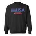 Retro Usa 2022 Team American Speed Skating Vintage Usa Funny Gifts Sweatshirt
