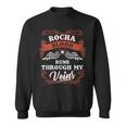 Rocha Blood Runs Through My Veins Family Christmas Sweatshirt