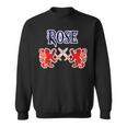 Rose Scottish Clan Kilt Lion Family Name Tartan Gifts For Lion Lovers Funny Gifts Sweatshirt