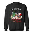 Santa Riding Rottweiler This Is My Ugly Christmas Sweater Sweatshirt