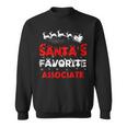 Santas Favorite Associate Funny Job Xmas Gifts Sweatshirt