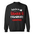 Santas Favorite Greeter Funny Job Xmas Gifts Sweatshirt