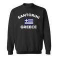 Santorini Greece Greek Flag Tourist Souvenir Sweatshirt