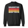 Saugerties Ny New York City Home Roots Retro 80S Sweatshirt