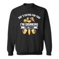 Shes Eating For Two Im Drinking For Three Gifts Sweatshirt