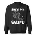 She's My Waifu Anime Matching Couple Boyfriend Sweatshirt