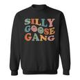 Silly Goose Gang Silly Goose Meme Smile Face Trendy Costume Sweatshirt