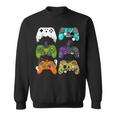 Skeleton Zombie Gaming Controllers Halloween For Gamer Boys Sweatshirt Skeleton Zombie Gaming Controllers Halloween For Gamer Boys Sweatshirt
