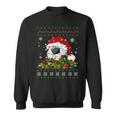 Soccer Ugly Sweater Christmas Pajama Lights Sport Lover Sweatshirt