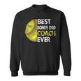 Softball Best Bonus Dad Coach Ever Retro Funny Fathers Day Sweatshirt