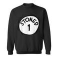 Stoned 1 420 Weed Stoner Matching Couple Group Sweatshirt