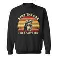 Stop The Car I See A Fluffy Cow Highland Cow Breeder Sweatshirt