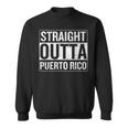 Straight Outta Puerto Rico Vintage Patriotic Pride Heritage Sweatshirt