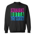 Straight Outta The Closet Lgbt Pride Polysexual Poly Gay Sweatshirt