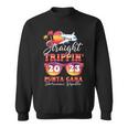 Straight Trippin 2023 Family Vacation Punta Cana Matching Sweatshirt