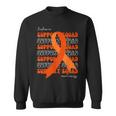 Support Squad Leukemia Awareness Orange Ribbon Sweatshirt
