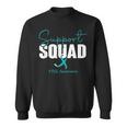 Support Squad Teal Ribbon Ptsd Awareness Sweatshirt
