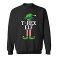 T Rex Elf Matching Family Group Christmas Party Sweatshirt