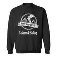 Telemark Skiing Free You Heel - Think Different Ski Skiing Funny Gifts Sweatshirt