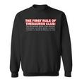 The First Rule Of Thesaurus Club Funny Meme Meme Funny Gifts Sweatshirt