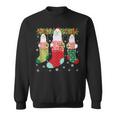 Three Maltese Dog In Socks Ugly Christmas Sweater Party Sweatshirt