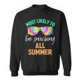 Tie Dye Most Likely To Be Snacking All Summer Sweatshirt