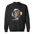 Tiger Lover Safari Animal Tiger Art Tiger Sweatshirt