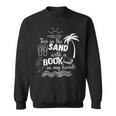 Toes In The Sand With A Book In My Hands Read Book Beach Sweatshirt