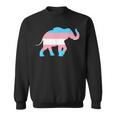 Transgender Elephant Trans Pride Flag Ftm Mtf Elephant Lover Sweatshirt